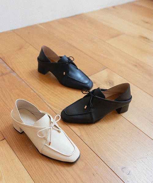 50%OFF】レザー 2WAY レースアップシューズ | A de Vivre（アドゥ