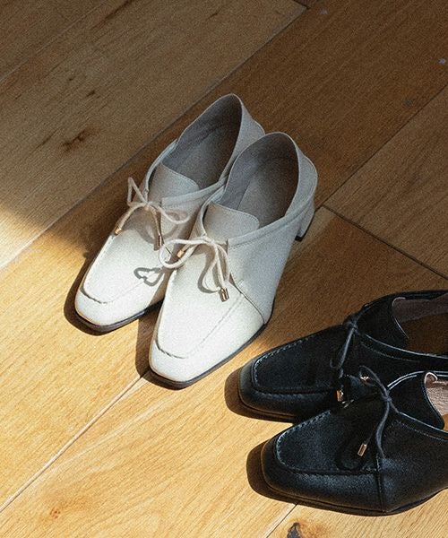 50%OFF】レザー 2WAY レースアップシューズ | A de Vivre（アドゥ
